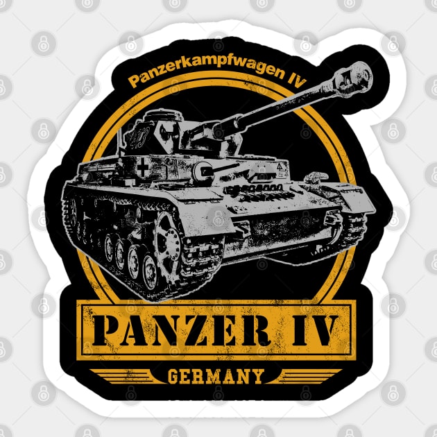 Panzer IV - German WW2 Tank Sticker by rycotokyo81